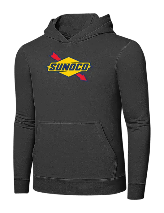 Charcoal 7.8 oz Ring Spun Hooded Sweatshirt w/Sunoco Logo