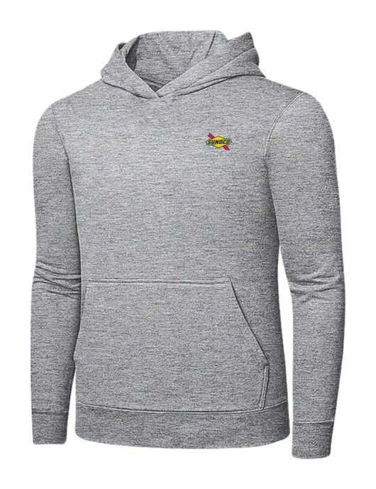 Light Grey Heather 7.8 oz Ring Spun Hooded Sweatshirt w/Sunoco Logo