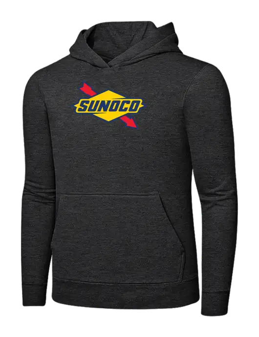 Dark Heather Grey 7.8 oz Ring Spun Hooded Sweatshirt w/Sunoco Logo