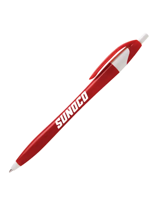 Novella Red/White Executive Pen - Blue Ink w/Sunoco Logo