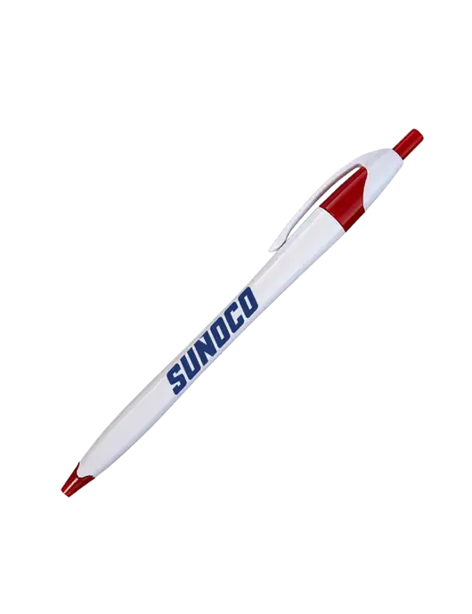 Novella White/Red Classic Pen w/Sunoco Logo