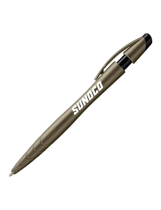 Awali Grey Metallic Pen - Black Ink w/Sunoco Logo