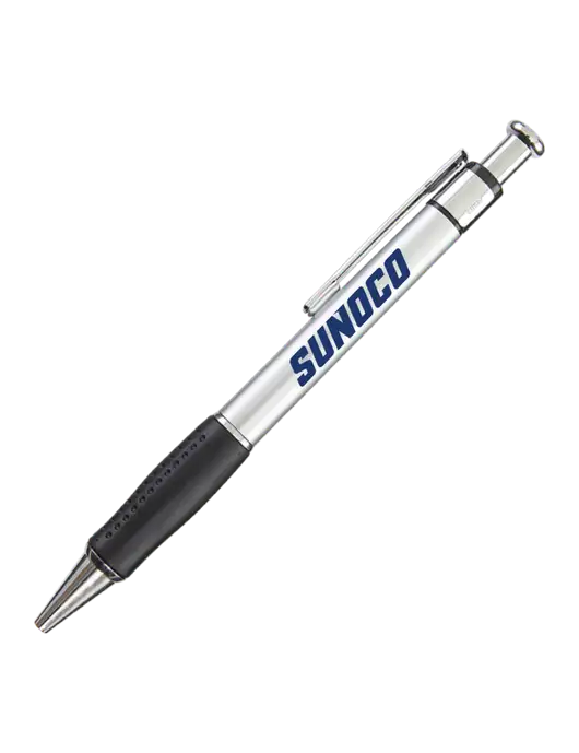 Malta Silver Pen - Black Ink w/Sunoco Logo