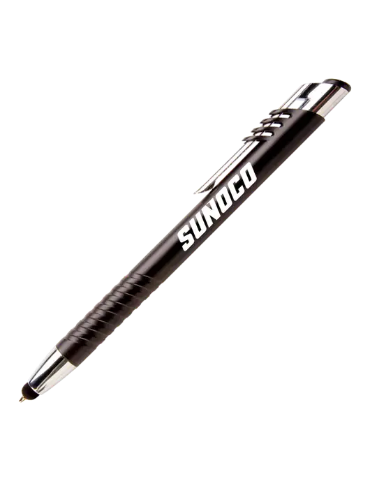 Schirhart Black Stylus Pen - Blue Ink w/Sunoco Logo