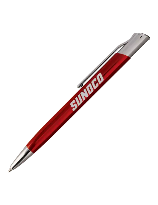 San Malo Red Pen - Black Ink w/Sunoco Logo