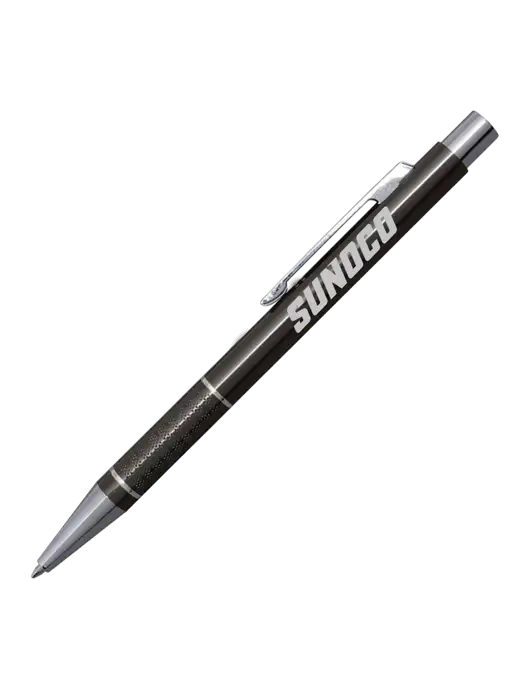 St George Gunmetal Pen - Blue Ink w/Sunoco Logo
