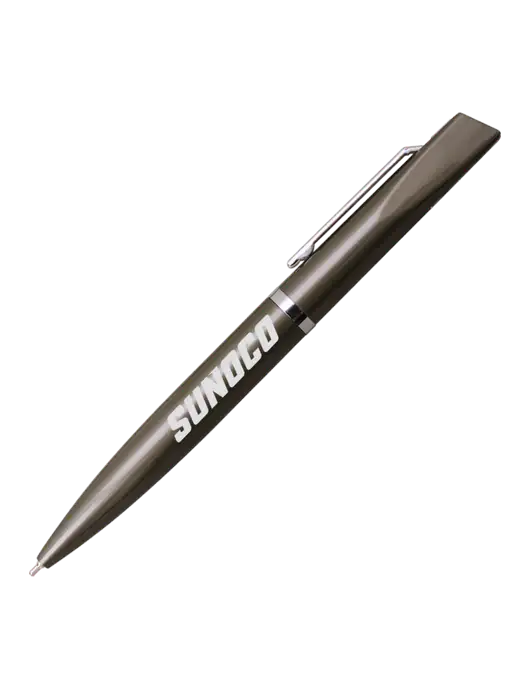 Santos Gunmetal Pen - Black Ink w/Sunoco Logo