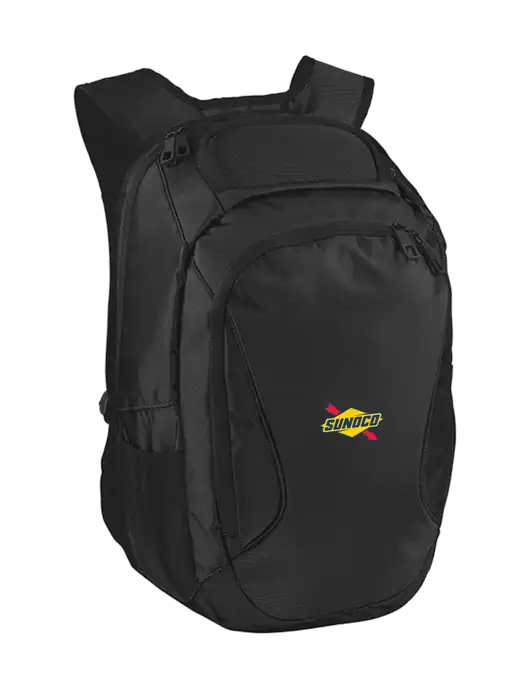 Stealth Black Laptop Backpack w/Sunoco Logo