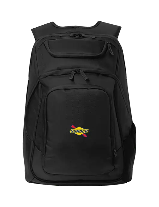 Executive Black Laptop Backpack w/Sunoco Logo