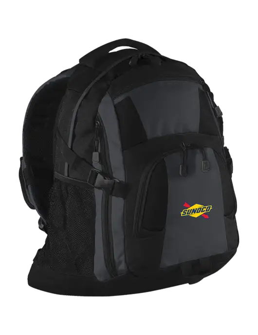 Urban Black/Grey/Black Laptop Backpack w/Sunoco Logo