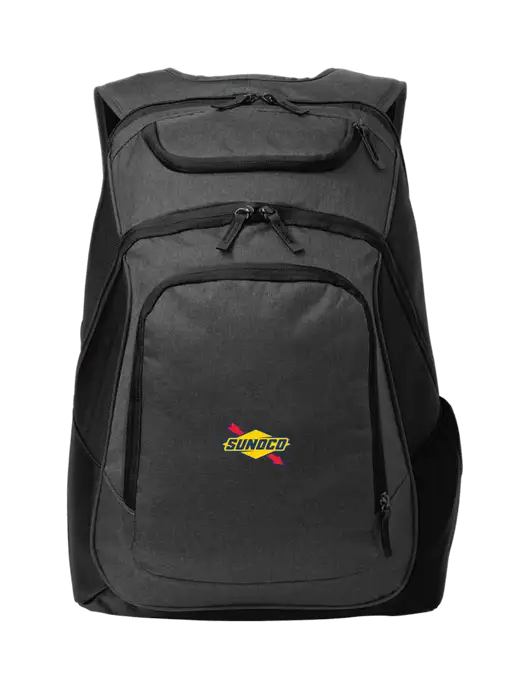 Executive Graphite Heather/Black Laptop Backpack w/Sunoco Logo