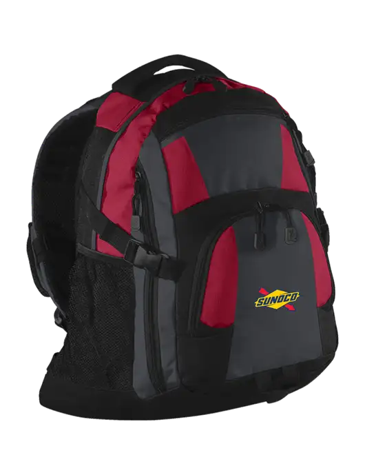 Urban Red/Grey/Black Laptop Backpack w/Sunoco Logo