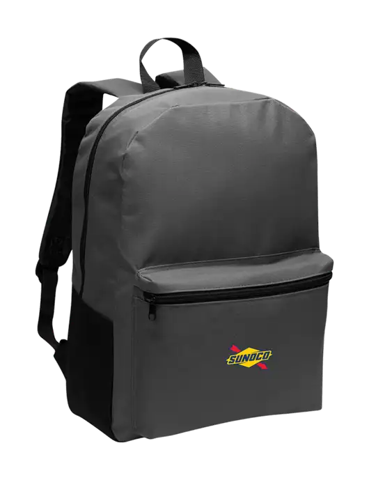Casual Dark Charcoal Lightweight Laptop Backpack w/Sunoco Logo