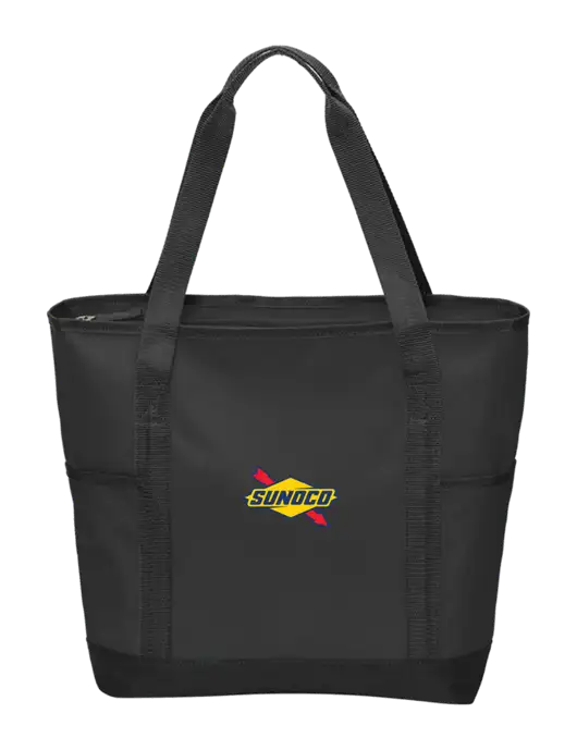 On the Go Black/Black Tote w/Sunoco Logo
