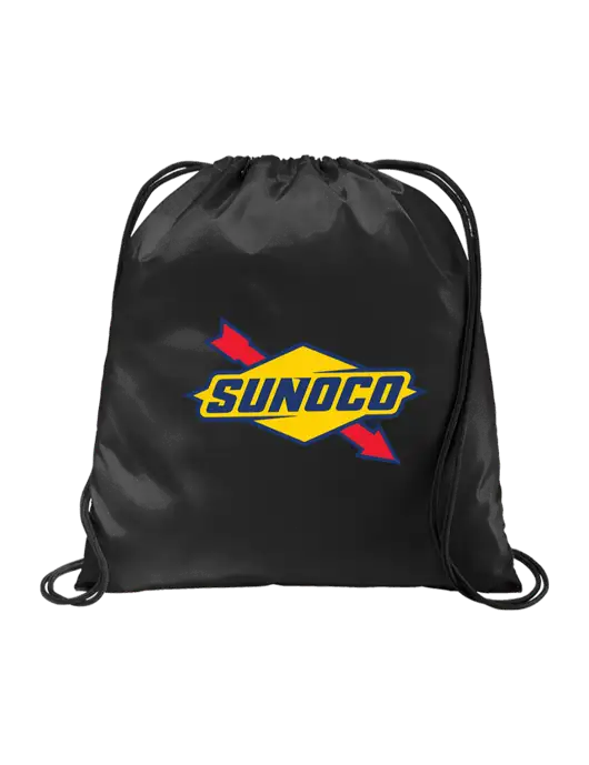 Drawstring  Black Cinch Pack w/Sunoco Logo