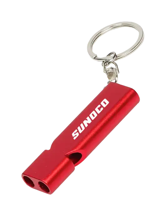 Quick Alert Red Safety Whistle w/Sunoco Logo