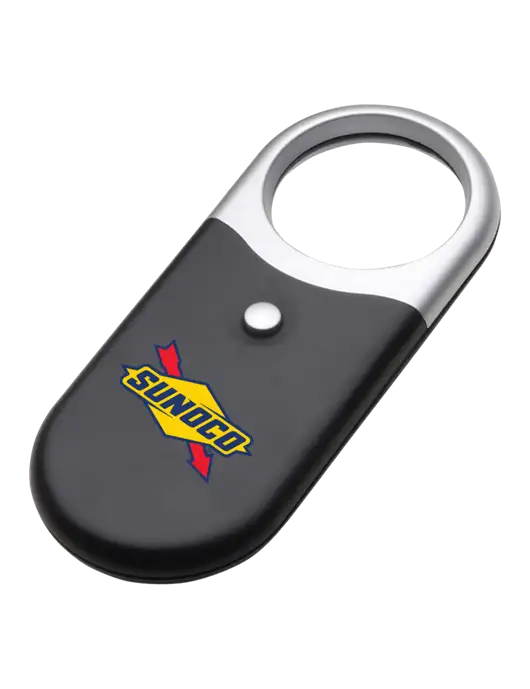 Compact Black Magnifier Light w/Sunoco Logo