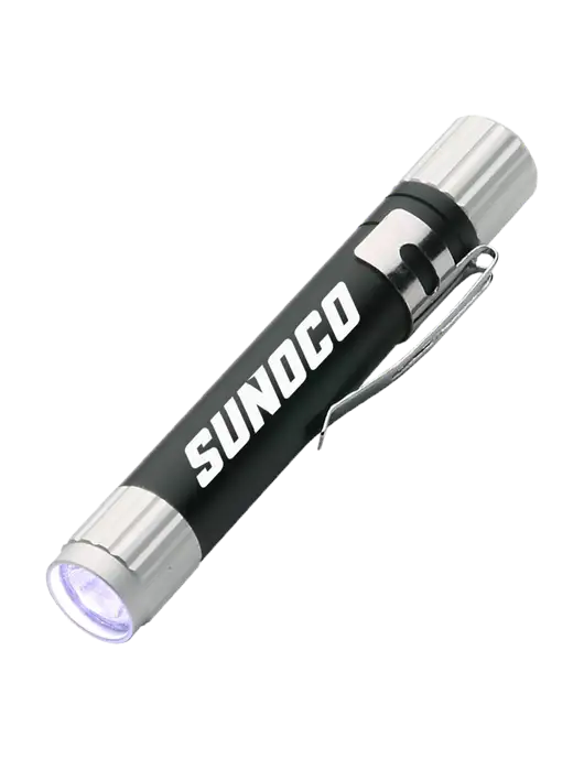 Black Aluminum LED Penlight w/Sunoco Logo