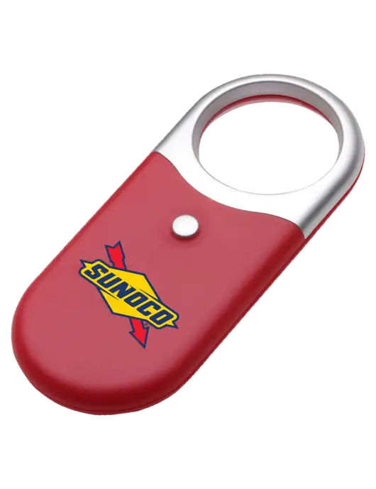 Compact Red Magnifier Light w/Sunoco Logo