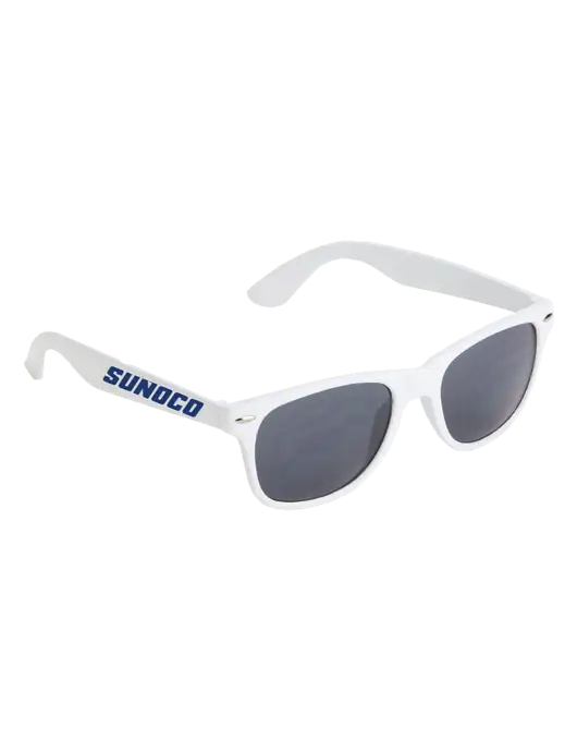 Daytona White Sunglasses w/Sunoco Logo