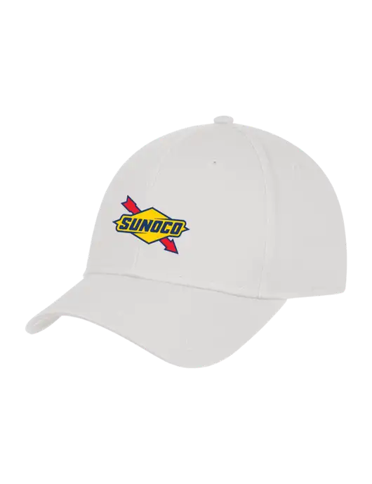 White Structured Cap Hook & Loop w/Sunoco Logo
