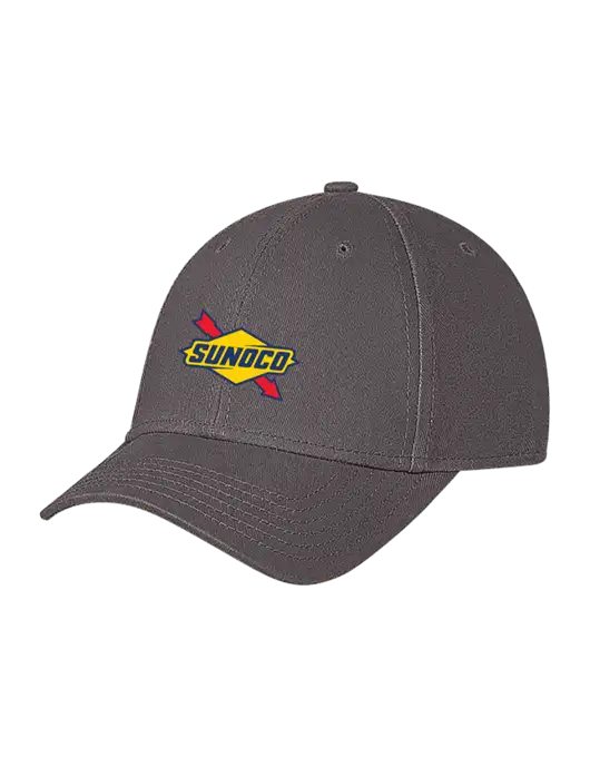 Medium Dark Grey Structured Soft Snap Closure Hook & Loop Cap w/Sunoco Logo