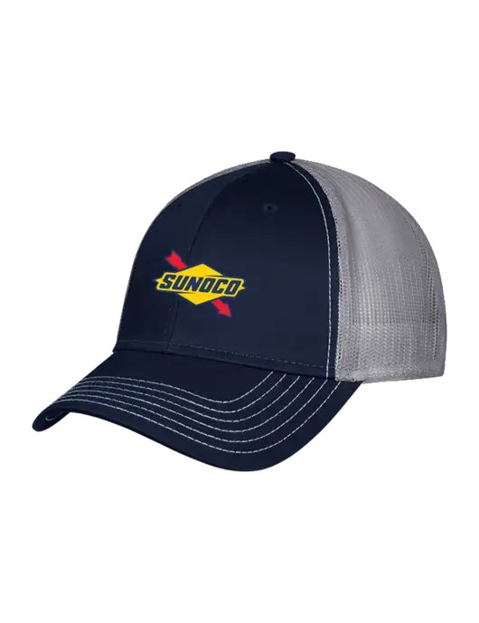 Navy & Grey Mesh Trucker Cap Snap Back w/Sunoco Logo