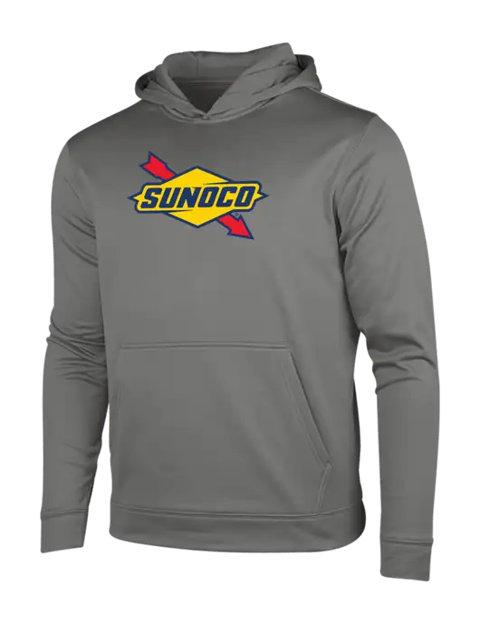 Dark Smoke Grey Sport-Wick Fleece Hooded Pullover w/Sunoco Logo