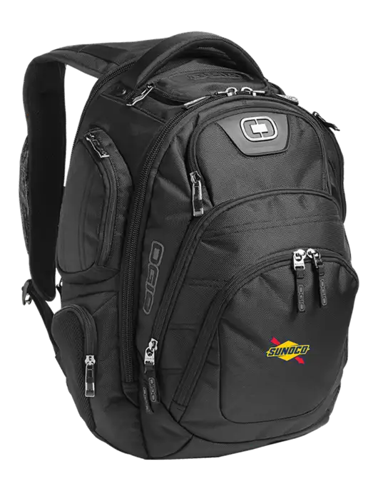 OGIO Black Stratagem Laptop Backpack w/Sunoco Logo