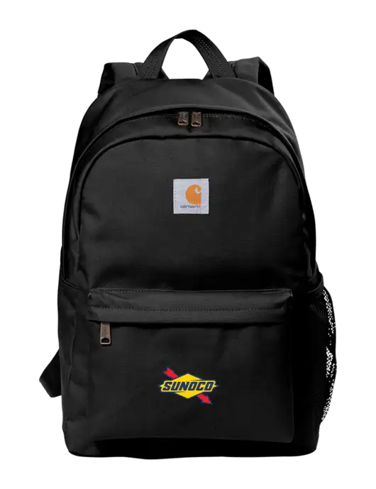 Carhartt Black Canvas Backpack w/Sunoco Logo