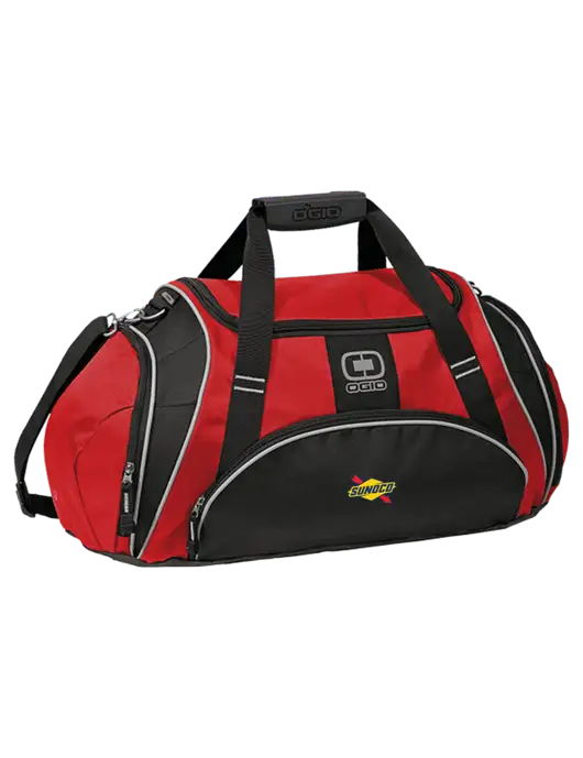 OGIO Red Crunch Duffel
 w/Sunoco Logo