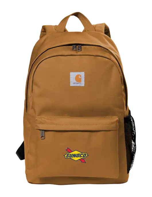 Carhartt Brown Canvas Backpack w/Sunoco Logo