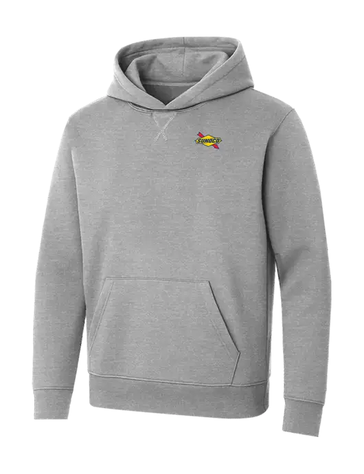 Allmade Granite Grey Heather Organic French Terry Pullover Hoodie w/Sunoco Logo