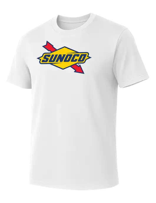 Allmade Bright White Organic Cotton Tee w/Sunoco Logo