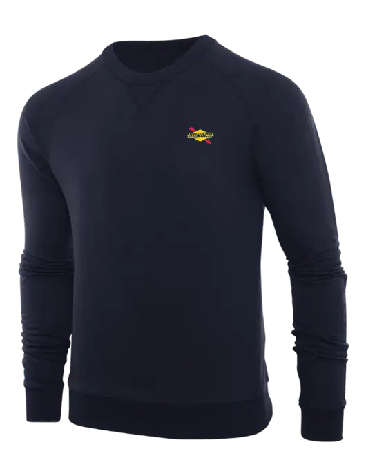 Allmade Dark Navy Organic French Terry Crewneck Sweatshirt w/Sunoco Logo