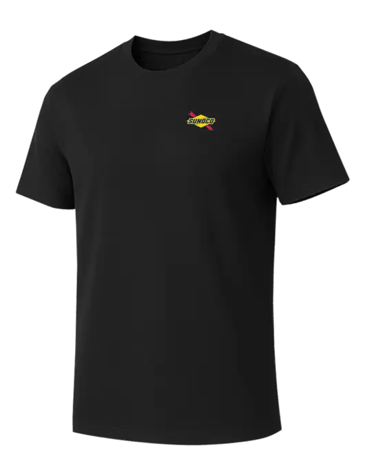 Allmade Deep Black Organic Cotton Tee w/Sunoco Logo