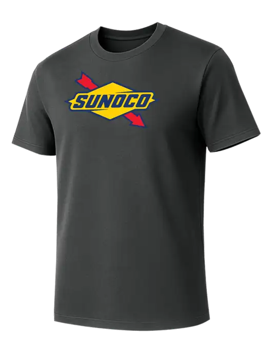 Allmade Charcoal Grey Organic Cotton Tee w/Sunoco Logo