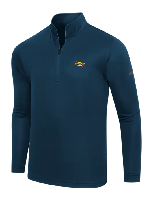 Adidas Navy Lightweight Quarter Zip Pullover w/Sunoco Logo