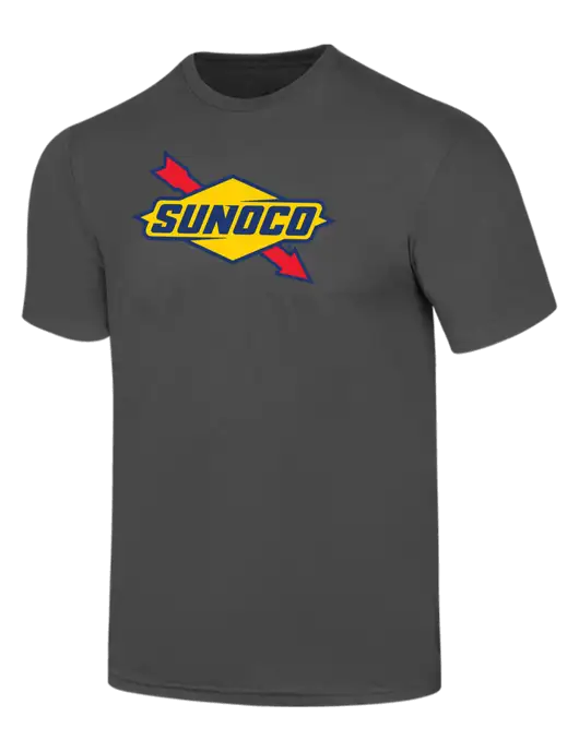 Simply Soft Charcoal 4.5oz  Poly/Combed Ring Spun Cotton T-Shirt w/Sunoco Logo