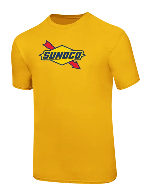 Ring Spun Yellow Gold 4.5 oz T-Shirt
 w/Sunoco Logo