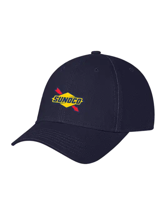 Navy Structured Soft Snap Closure Hook & Loop Cap w/Sunoco Logo