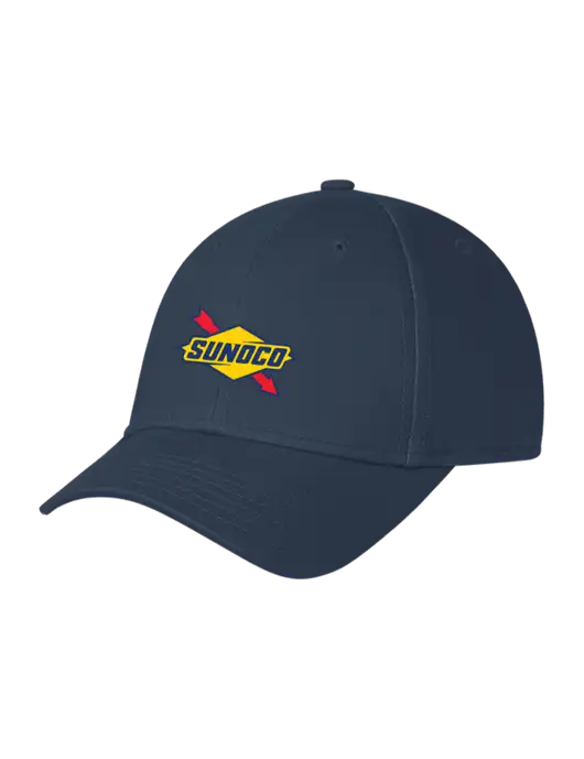 Navy Structured Cap Hook & Loop w/Sunoco Logo