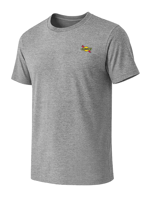 BELLA+CANVAS Heather Grey CVC Short Sleeve Tee w/Sunoco Logo