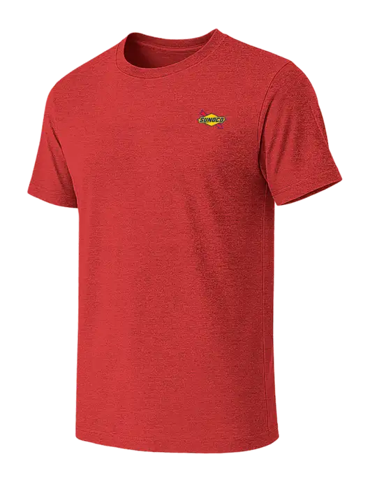 BELLA+CANVAS Heather Red CVC Short Sleeve Tee w/Sunoco Logo