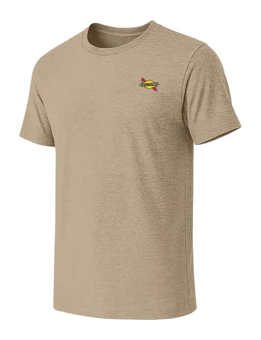 BELLA+CANVAS Heather Tan CVC Short Sleeve Tee w/Sunoco Logo
