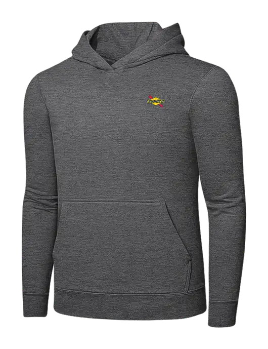 Graphite Heather 7.8. oz Ring Spun Hooded Sweatshirt w/Sunoco Logo