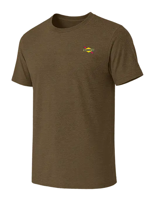 BELLA+CANVAS Heather Olive CVC Short Sleeve Tee w/Sunoco Logo