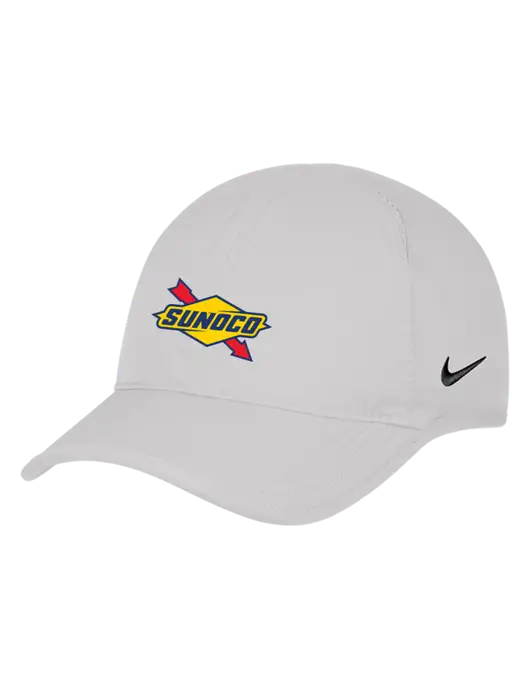 Nike White Featherlight Cap w/Sunoco Logo