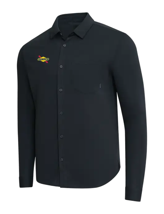 OGIO Black Extend Long Sleeve Button Up Shirt w/Sunoco Logo
