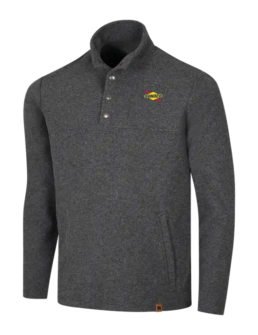Russell Outdoors Dark Grey Heather Basin Snap Pullover w/Sunoco Logo